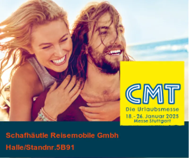 Besuchen Sie uns auf der CMT in Stuttgart in Halle 5 Stand B91